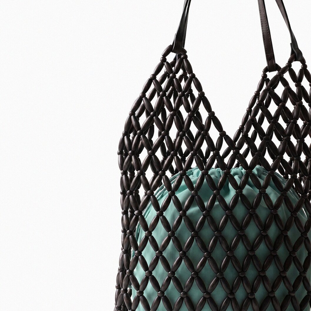Paloma Beaded Net Shoulder Bag